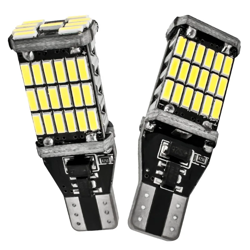 2 шт. автомобильные светодиодсветодиодный лампы T15 921 W16W 45 SMD 4014 | Автомобили и