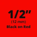 10 упаковок 12 мм Dymo D1 45017 черный на красном совместимом S0720570 Labelmaker лента цвет и клей
