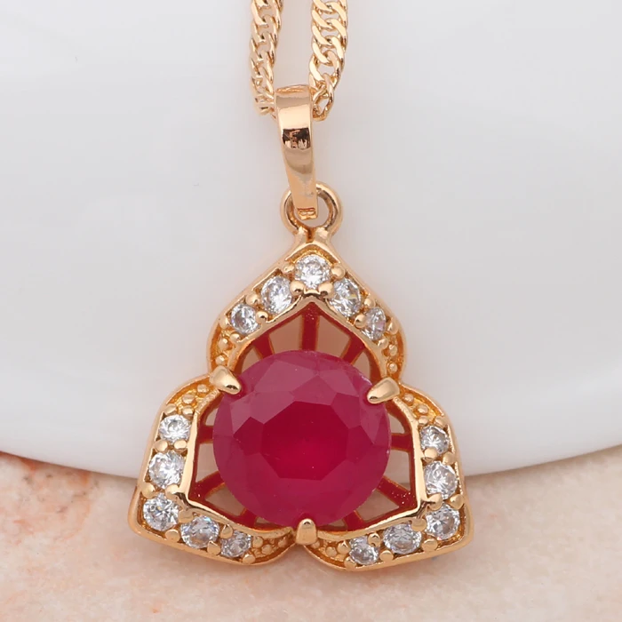 Дизайнерский кристалл для влюбленных Золотой тон хрустальные ожерелья и