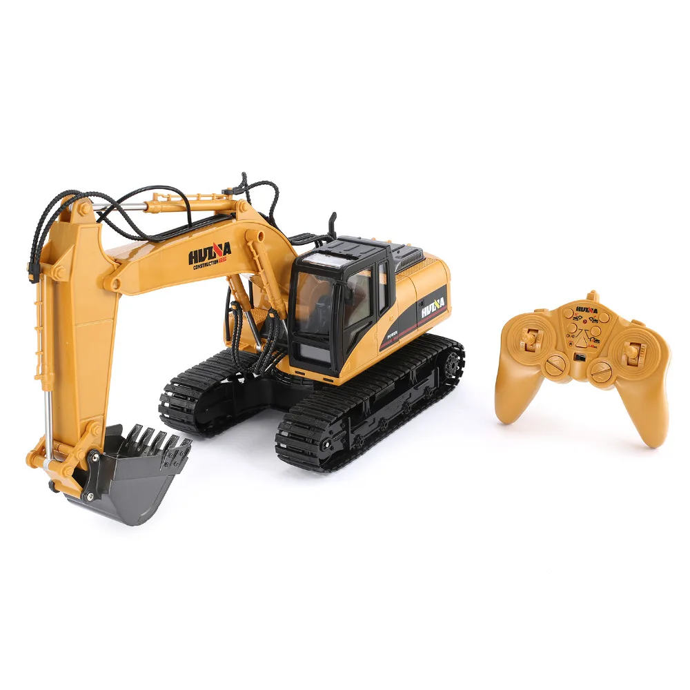 HuiNa 1550 RC гусеничный комплект 15 каналов 2 4G 1/14 металлический экскаватор зарядка