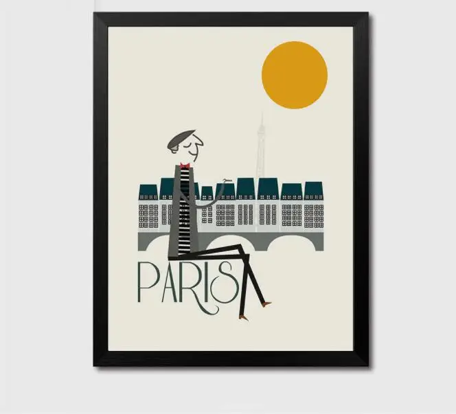 The Morning of City, Лондон, Нью-Йорк, Париж, Рим, плакат, пейзаж, искусство, холст, живопись, Настенная картина, печать, современная, для дома, комнаты, Decorati