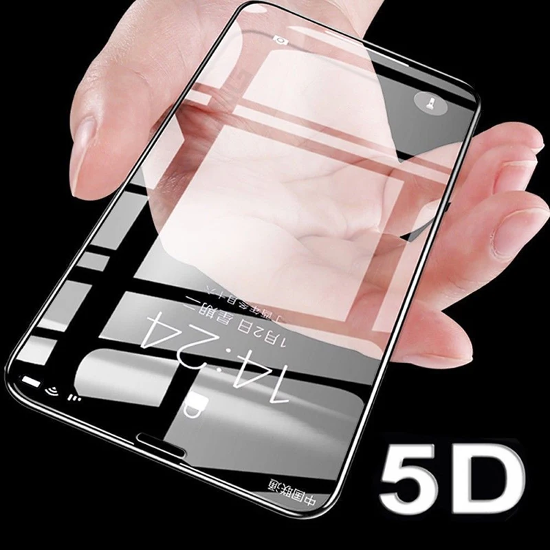 5D Curved Full Cover Screen Protector For iPhone 6 7 8 Plus 14 13 11 12 Pro Max Tempered Glass For iPhone 11 X XR XS Max Glass