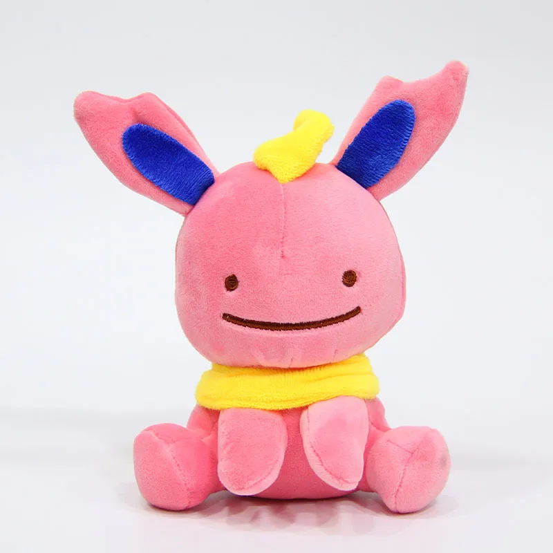 TAKARA TOMY POKEMON 12 см Аниме Мягкие плюшевые игрушки Ditto изменить на Eevee evelelution двухсторонняя форма сменный маленький кулон