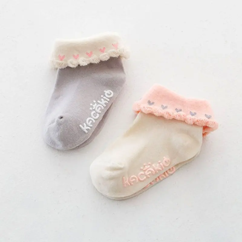 Теплые носки для маленьких детей хлопковые дышащие Нескользящие зимние