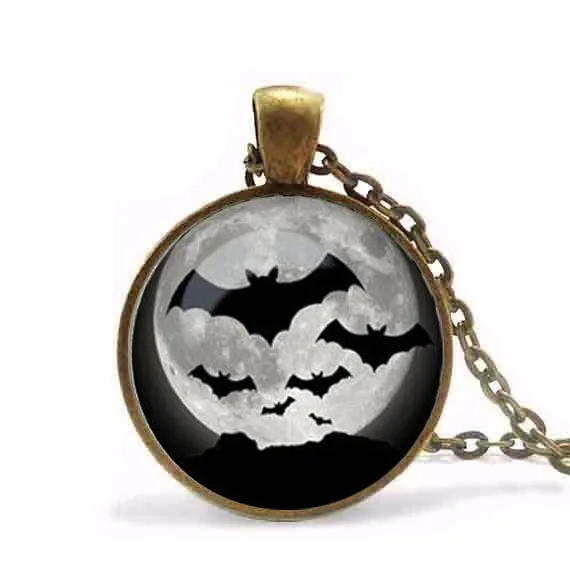 Ожерелье Бэтмен Хэллоуин летучая мышь ожерелье подвеска с изображением полной