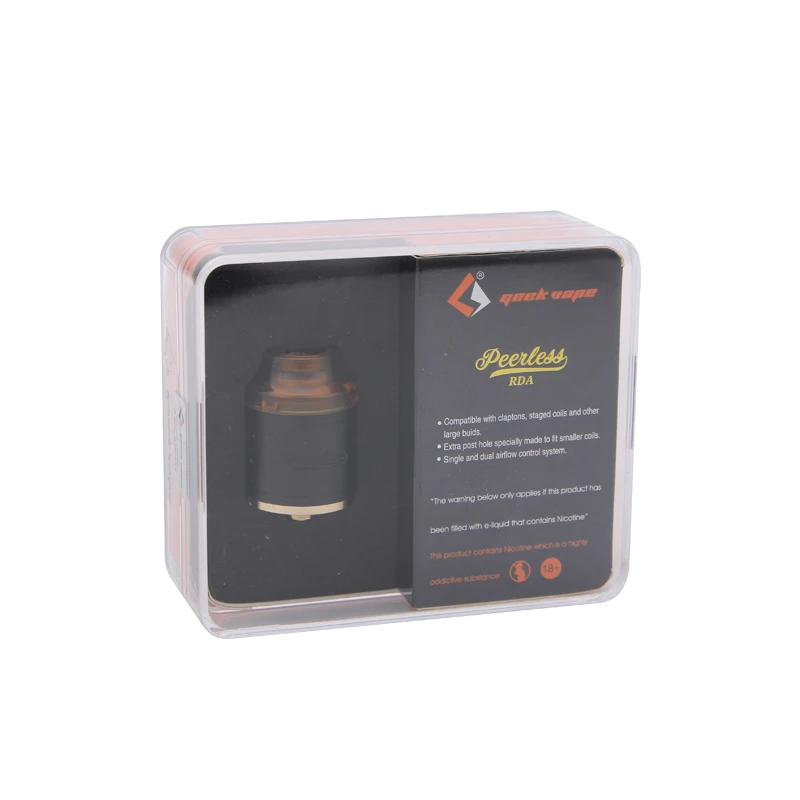 Оригинальный geekvape peerless RDA танк Поддержка один и двойной катушки с 9 отверстиями