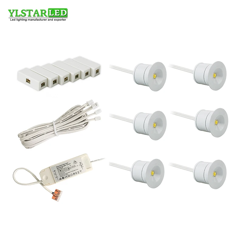 YLSTAR AC85-265V встраиваемый 6x3 W светодиодный мини-прожектор набор прожектора садовая беседка освещение лампа, светильник для лестницы