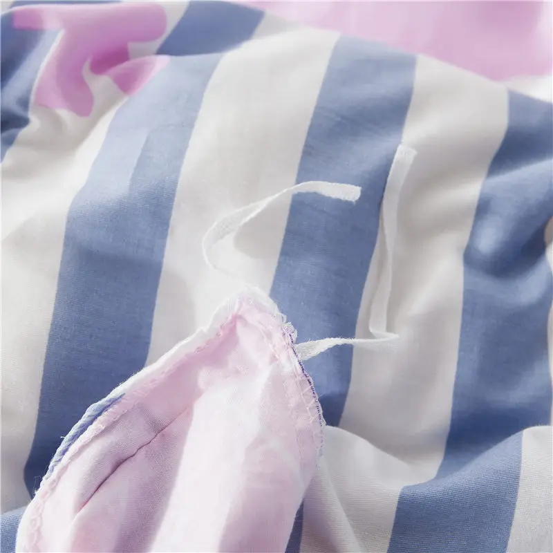 Комплект постельного белья с милым принтом кролика из мультфильма хлопковая