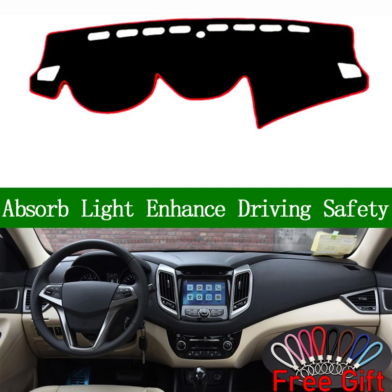 

Для changan EADO 2016 2017 крышка приборной панели солнцезащитный тент нескользящий коврик наклейки для автомобиля аксессуары для интерьера