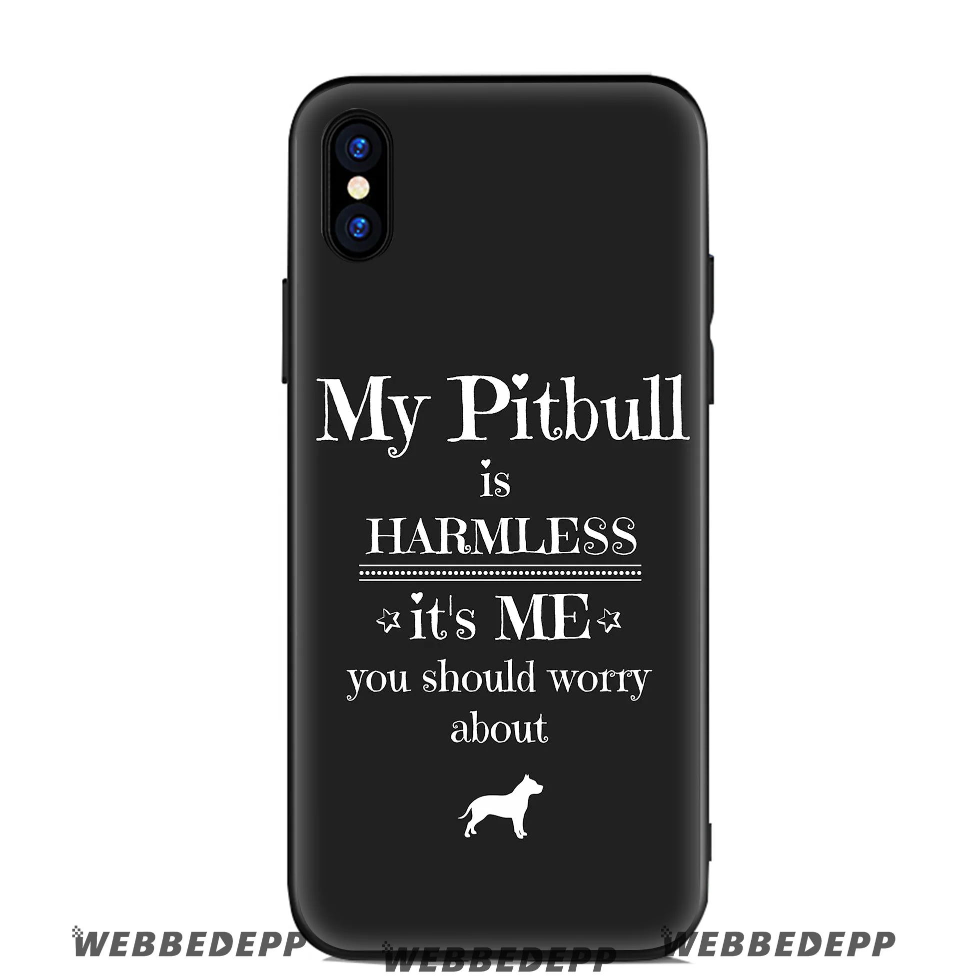Мягкий силиконовый чехол WEBBEDEPP Pitbull для Apple iPhone 11 Pro Xr Xs Max X или 10 8 7 6 6S Plus |