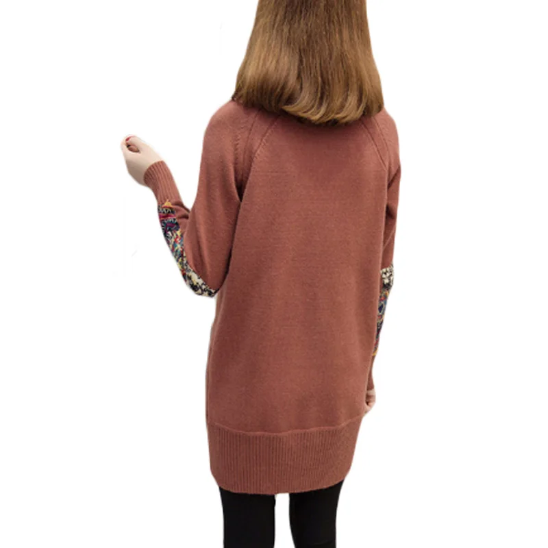 Женское трикотажное платье свитер повседневное свободное в Корейском стиле с