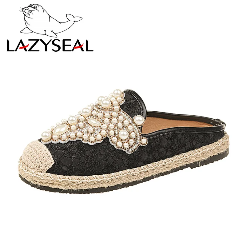 Сланцы LazySeal женские плоская подошва жемчужные лоферы без каблука перламутровые