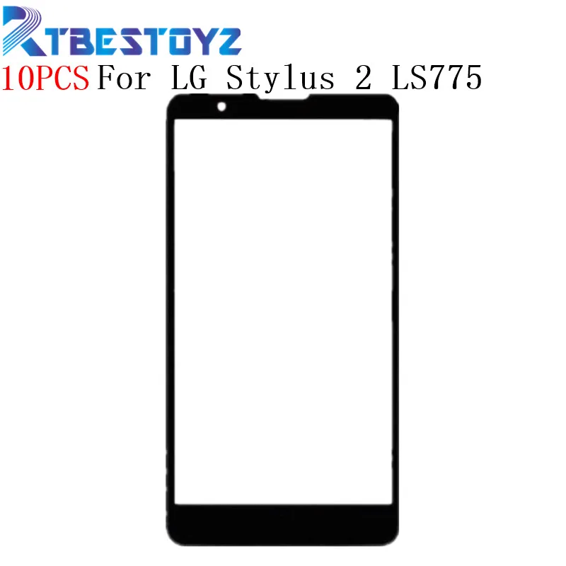 

RTBESTOYZ 10PCS/lot Front Outer Lens Glass Screen For LG Stylo/Stylus 2 LS775 K520 K540