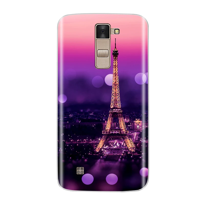 Чехол для телефона LG K8 силиконовый мягкий ТПУ Модный цветочный узор окрашенный защитный чехол для LG K8 задняя крышка чехол s - Цвет: No.6
