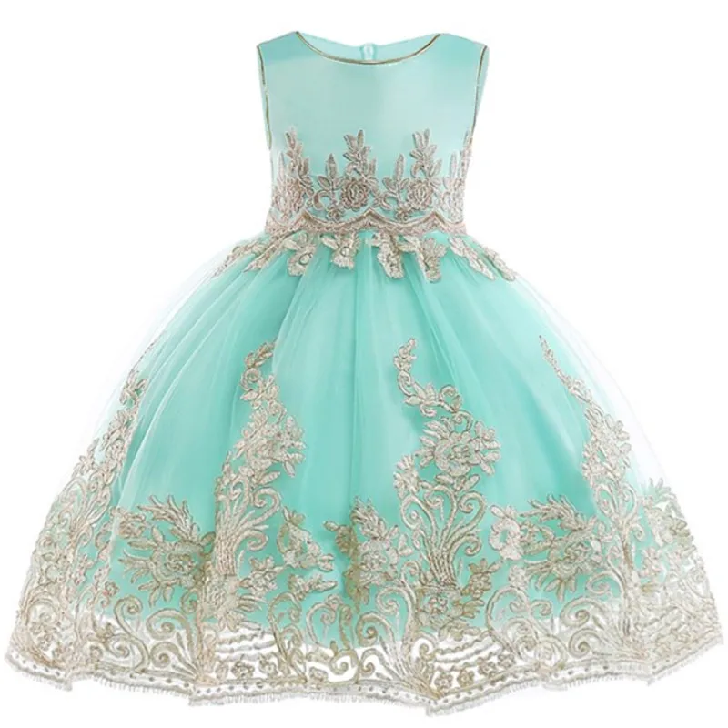 Baby Children Girl Dress 2019 Kids Ceremonies Party Dresses Flower Princess Wedding Gown Christmas 2-12 Y | Детская одежда и обувь