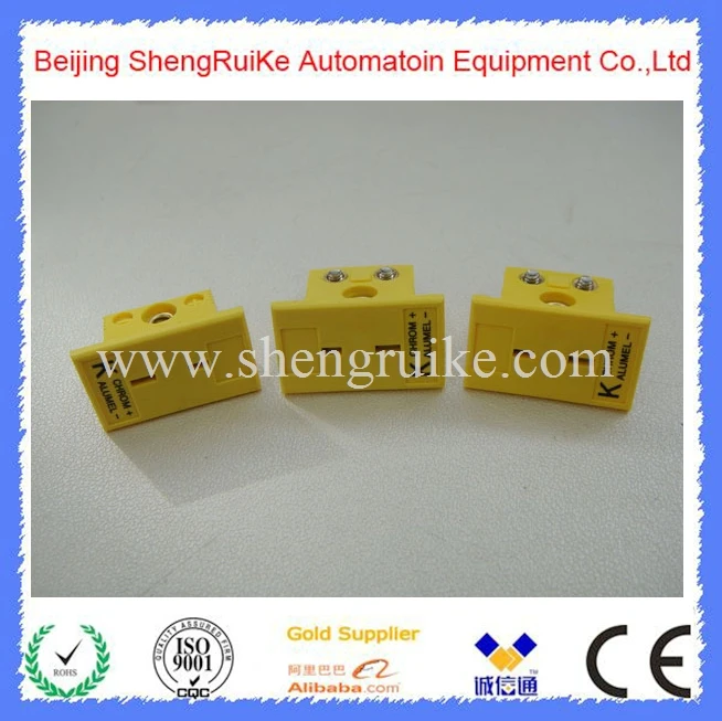 Миниатюрная панель K разъем термопары желтого цвета Омега|k type thermocouple connector|thermocouple