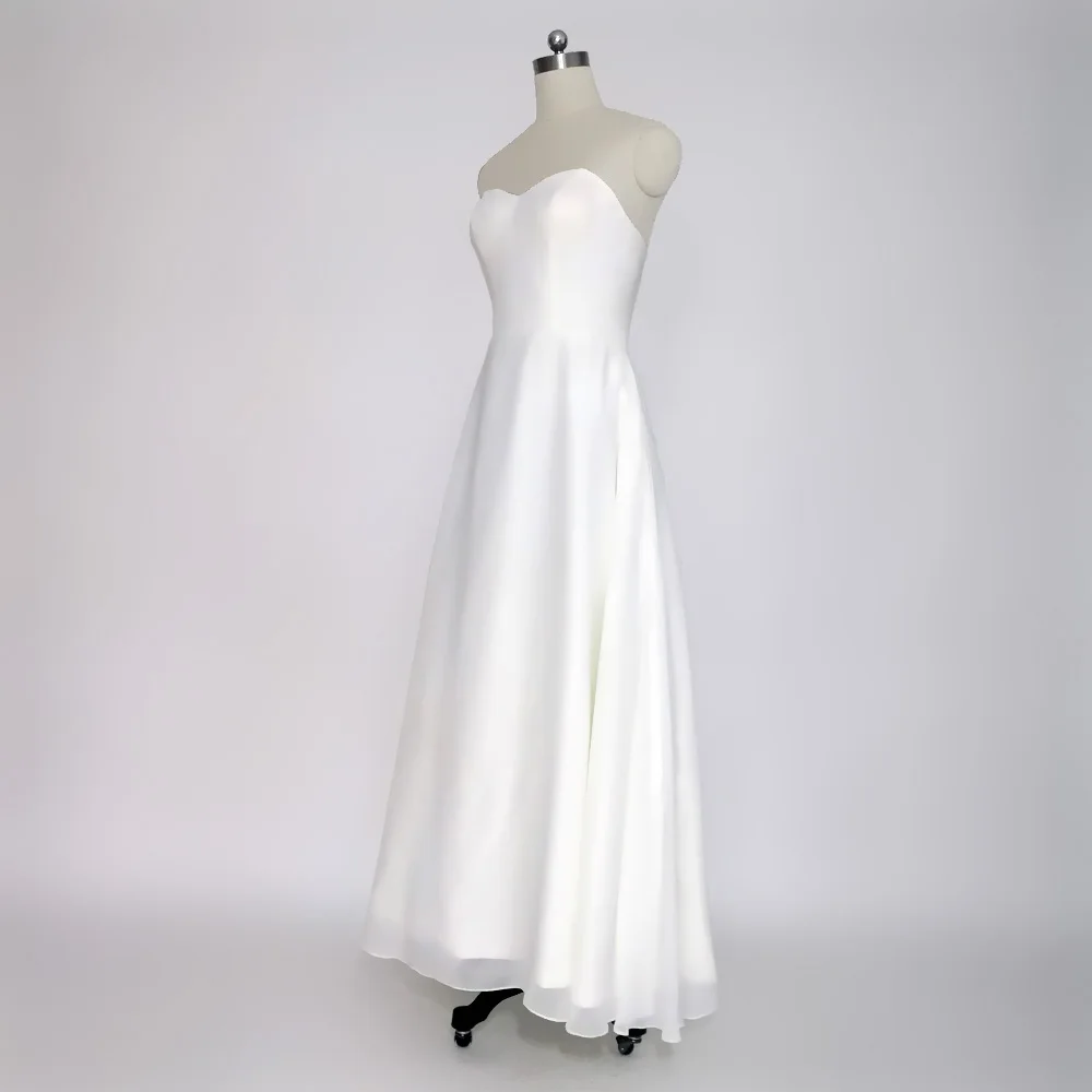 Женское шифоновое платье до щиколотки с пуговицами|ankle length wedding dresses|beach dresswedding dress