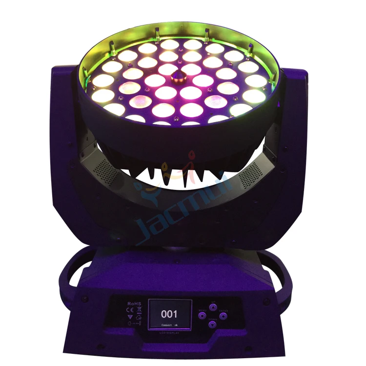 (4 шт./лот) китайский корпус освещения для полетов упаковка 36*18 Вт Zoom Beam RGBWA UV Led Wash
