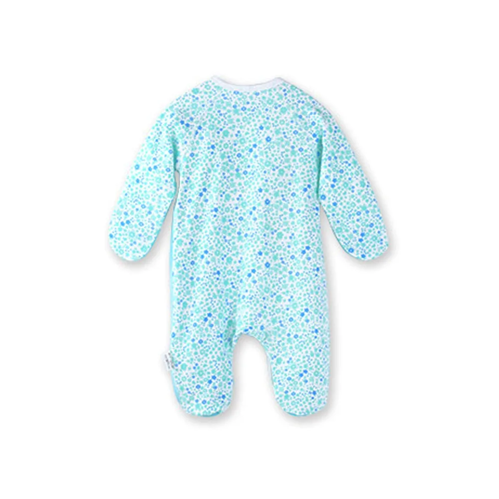 COBROO Newborn Baby 100% Cotton Footies Pajamas with Mittens Butterflies Infant Sleepwears 0-3 Months | Детская одежда и обувь