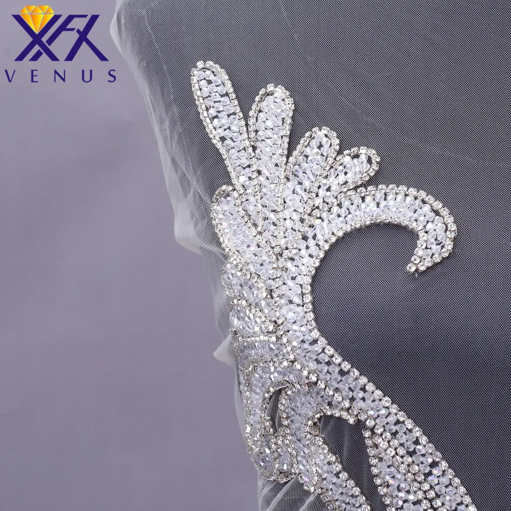 XFX VENUS 1 PC Beading sewing model rhinestone applique beaded beads patches for wedding dress evening gown show coustume | Дом и сад