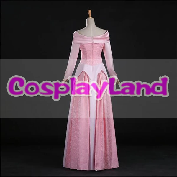 Спящая Красавица Принцесса Аврора Косплей Костюм платье розовый Взрослый