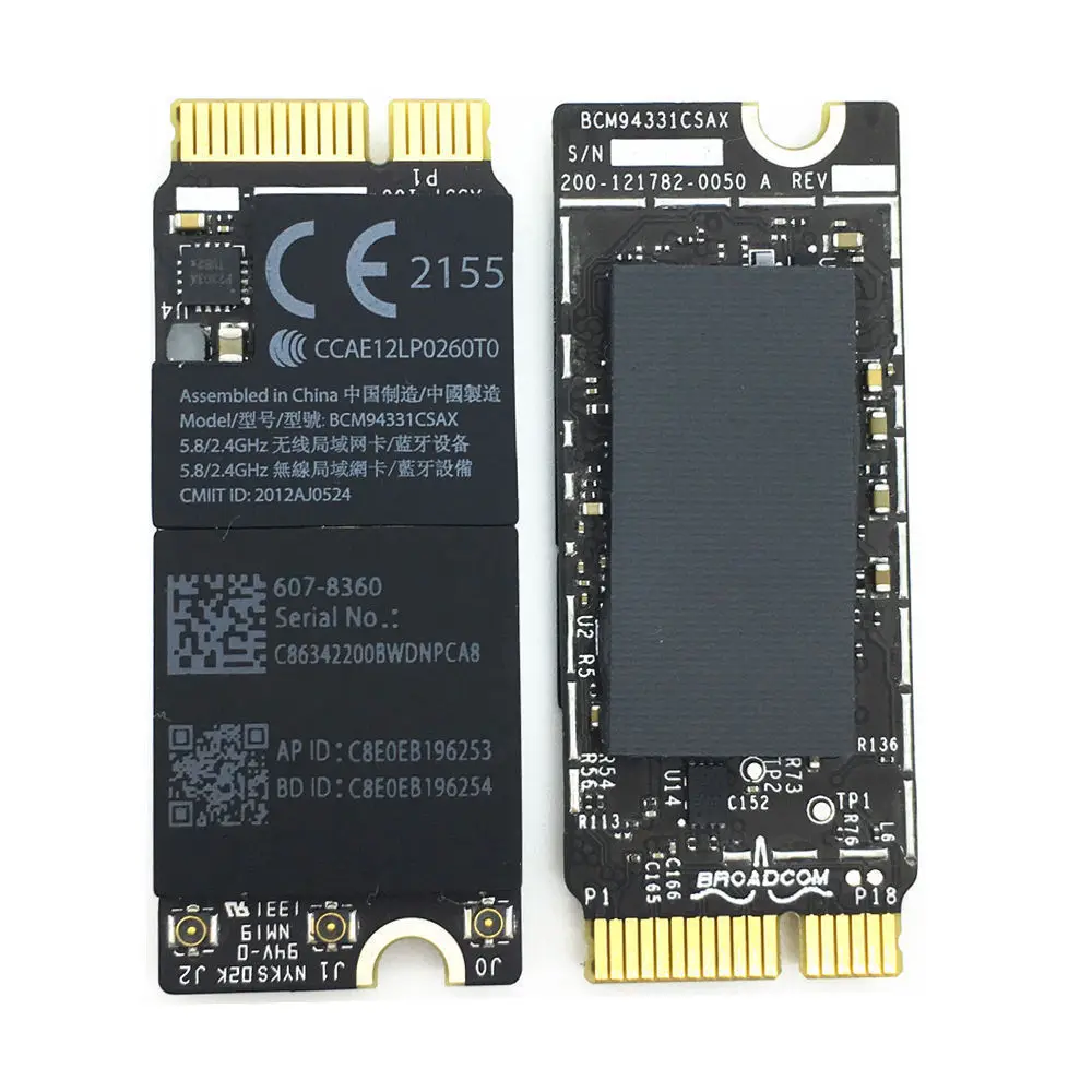 BCM94331CSAX для Macbook Retina A1398 A1425 A1502 2012 (пожалуйста подтвердите год и номер продукта)