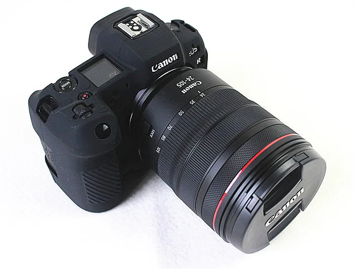 EOS R black Силиконовый резиновый чехол для камеры, защитный чехол для камеры Canon EOS R M100 M6 M10 M50 - Цвет: EOS R black