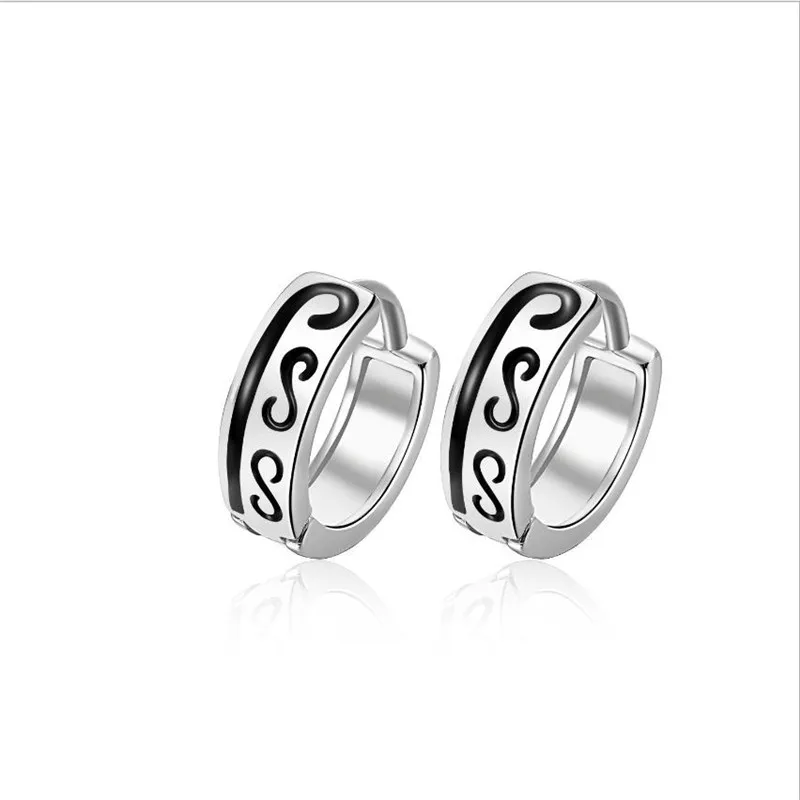 Everoyal New Arrival Girls Hoop Earrings For Women Jewelry Fashion 925 Sterling Silver Male Accessories Hot Men Bijou | Украшения и