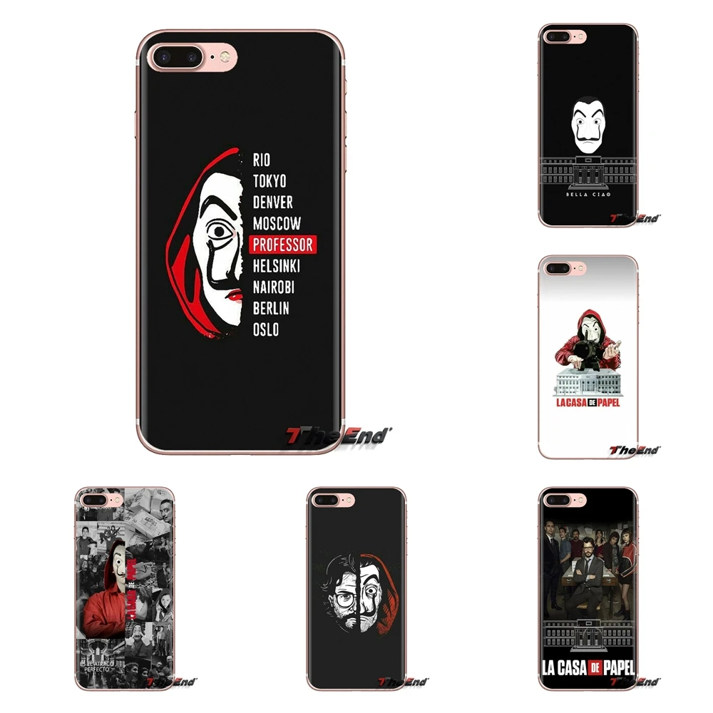 Мягкий прозрачный чехол для LG Spirit Motorola Moto X4 E4 E5 G5 G5S G6 Z Z2 Z3 G2 G3 C Play Plus Mini La Casa De Papel Money