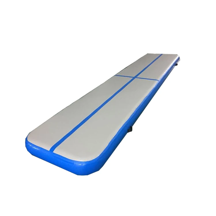 Blue 8 м x 2 м x 20 см гимнастические воздушные трековые матовые коврики большой надувной Airtrack пол с бесплатным электрическим воздушным насосом профессиональная тренировка - Цвет: Blue