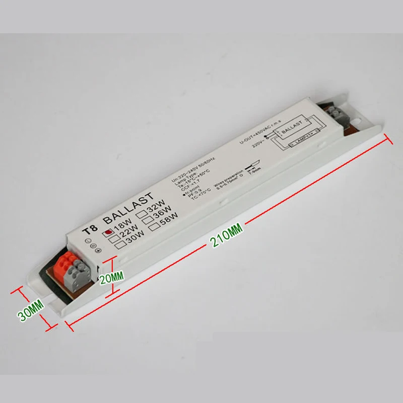 2 шт. T5 2X28W 2X14W 2X54W T8 18W 36W 220V 240V 50/60HZ мощный электронный балласт флуоресцентные лампы