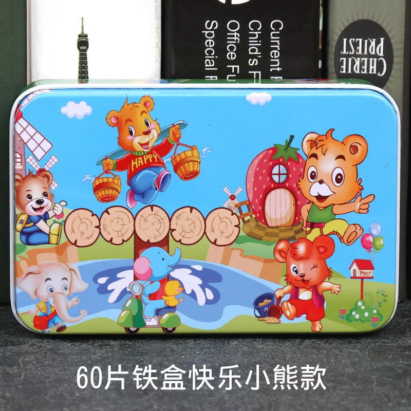 30 60 шт., деревянные головоломки, детские игрушки, Мультяшные животные, деревянные пазлы, Детские Обучающие Игрушки для раннего развития, рождественский подарок, 38-type - Цвет: 30