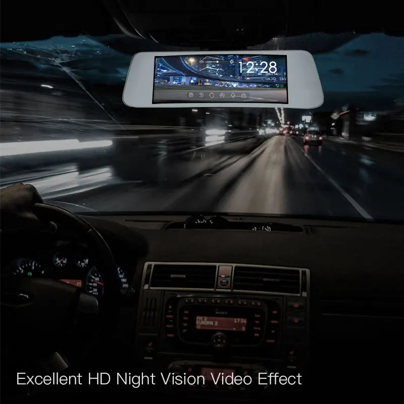 Автомобильный видеорегистратор JADO D560 с ЖК экраном 6 86 Full HD 1080P зеркало заднего