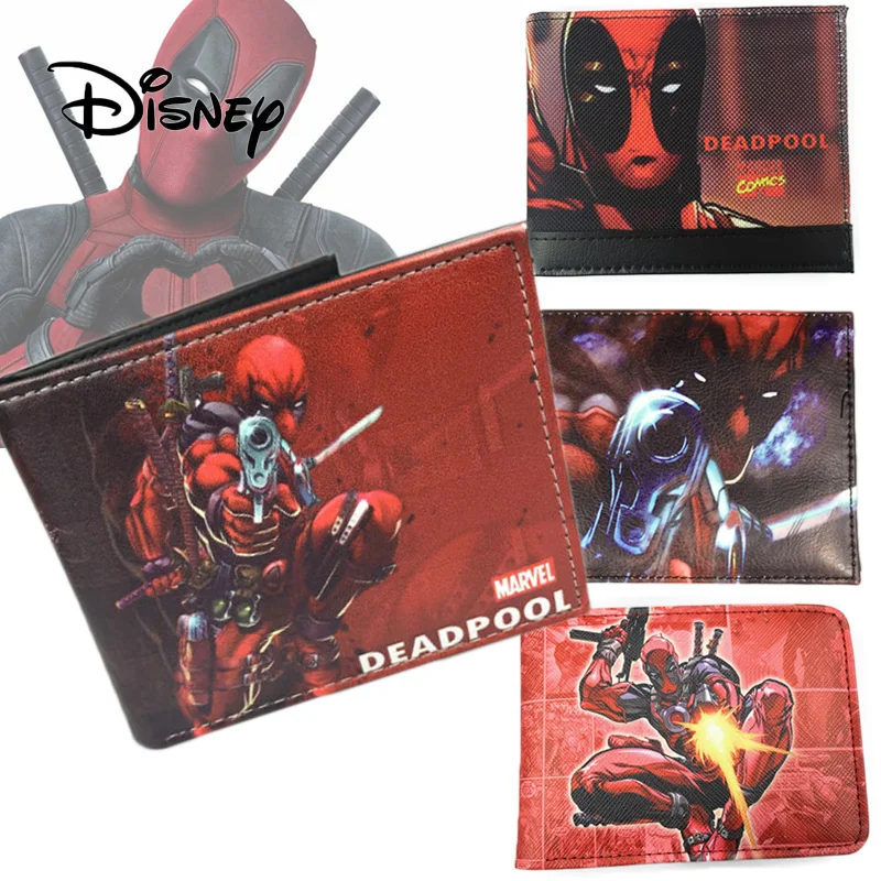 2019 disney с изображением дедпула из комиксов Марвел складные кошельки плюшевый