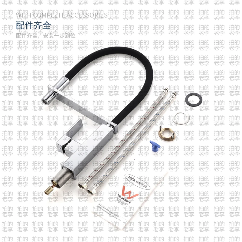 

Spring Kitchen faucet Swivel Spout Single Handle Tap Pull out Spray Sink Chrome With Push Button Pull Down Faucets