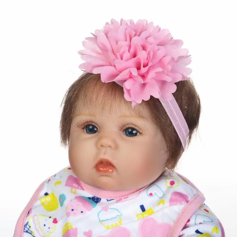 18"40cm baby real doll reborn soft cotton body silicone dolls for children gift bebe lifelike bonecas | Игрушки и хобби