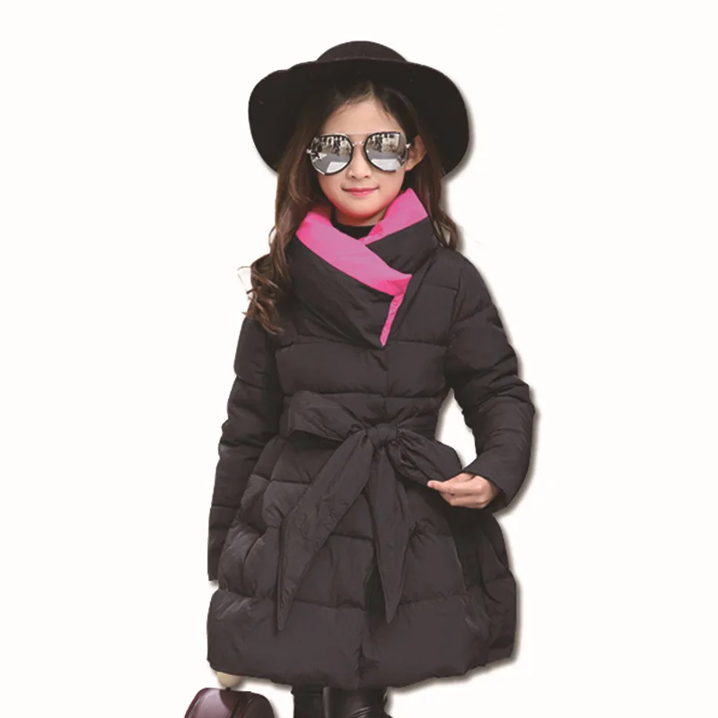 

Baby Girls Winter Coats & Jackets Children Clothes Teens Girls Winter Warm Cotton-padded Parka Kids Fashion Thick Outerwear
