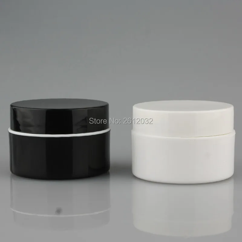 20g Plastic White Cream jar and Small Cosmetic Powder container for Beauty package Free Shipping F2017390