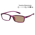 Фотохромные ретро-очки для чтения, с гибкими дужками, UV400