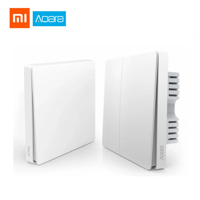 Xiao mi Aqara настенный выключатель Умный ZigBee Zero Line Fire Wire светильник с дистанционным управлением беспроводной ключ настенный выключатель без нейтрального mi Home