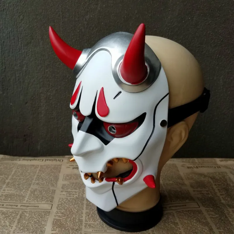Маска ужасов для Хэллоуина Genji Skin они полимерные маски взрослых вечерние