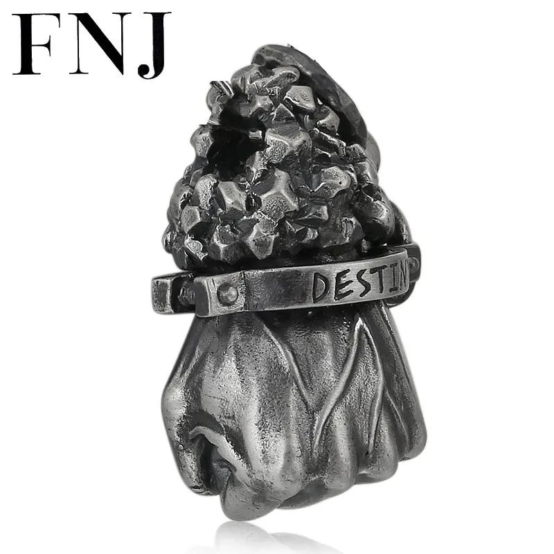 

FNJ 925 Серебряный кулон в стиле панк, ручная работа, ваша участь, оригинальный чистый S925 тайский серебряный кулон для женщин, ювелирное издели...