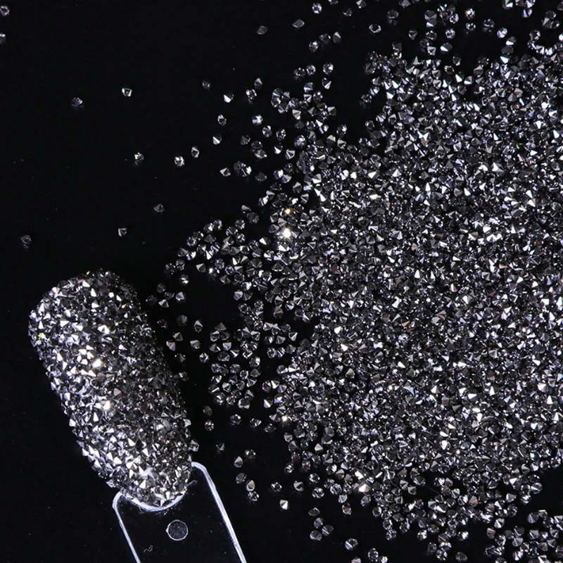 Блестящие украшения для ногтей AB микро циркон голографические хлопья мини икра