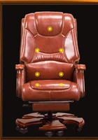 boss chair real leather reclining office chair 02