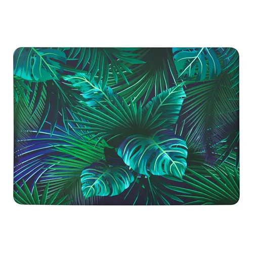 Green Чехол для ноутбука с цветком для Apple MacBook Air Pro retina 11 12 13 15 для New Pro 13,3 дюймов Сенсорная панель с крышкой клавиатуры - Color: Green
