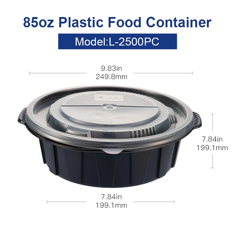 Clear Lid OTOR 40 шт. 85 унций одноразовая пища контейнеры Bento Box Контейнер с крышками Microwaveable контейнер для хранения еды Ланч-бокс - Цвет: Clear Lid