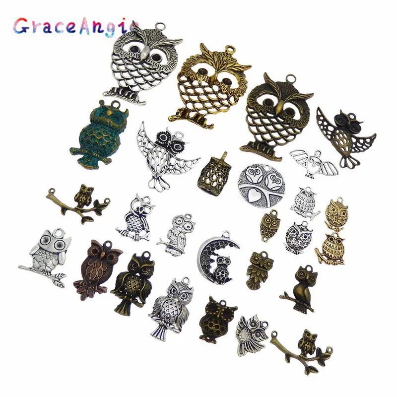 Цепочка с подвеской в виде совы из цинкового сплава | Украшения и аксессуары