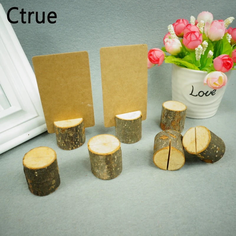 10 шт. деревянный держатель для карт в виде архаизной ветки | Дом и сад