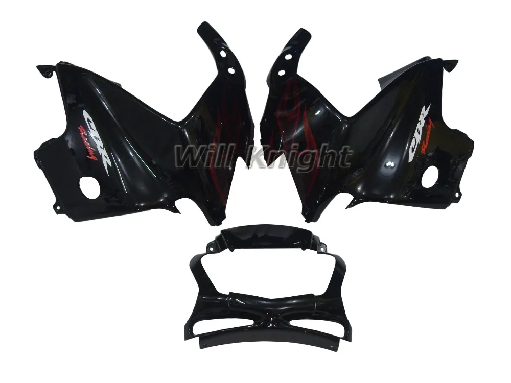 АБС-Пластик CBR Гонки Красный Пламя Обтекателя Kit Кузов Комплект Для HONDA CBR600F3 ЦБ РФ
