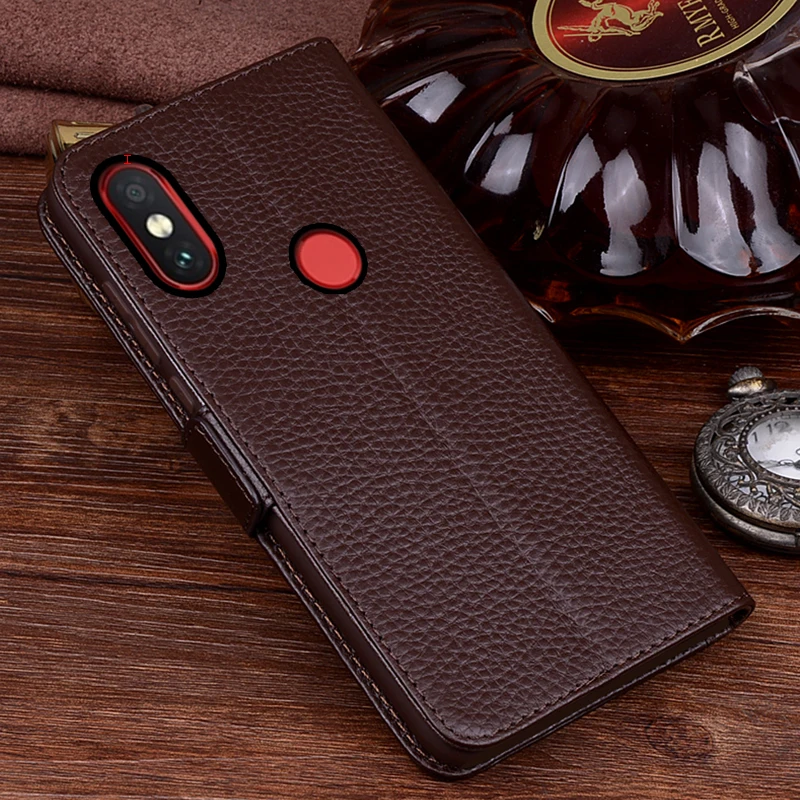 Чехол-книжка AIBOULLY из натуральной кожи для Xiaomi Redmi Mi Note 5 Pro защитный чехол телефона